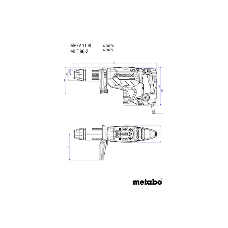 Metabo - Štemarica MHEV 11 BL - 600770500